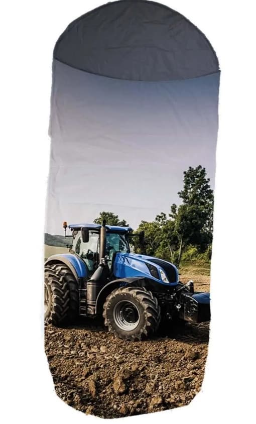 BrandMac Sovsäck – 140+30 x 70 cm – Traktor (180001)