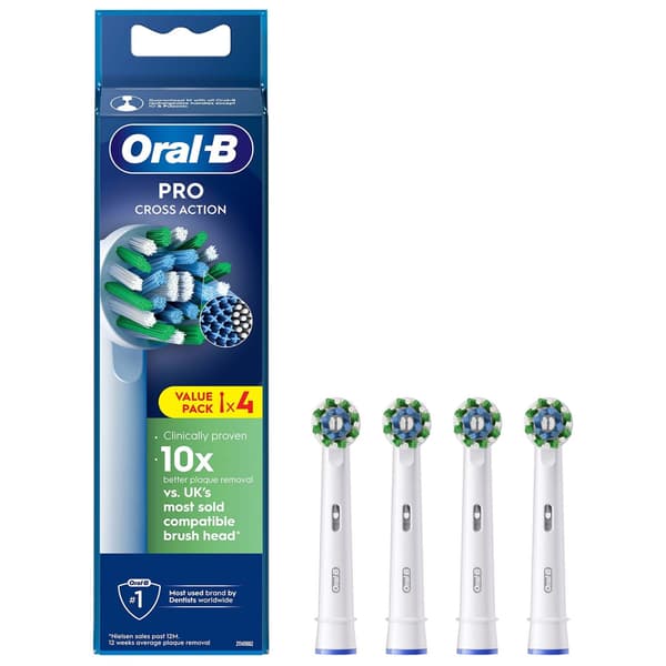 Oral B Borsthuvud Cross Action 4st