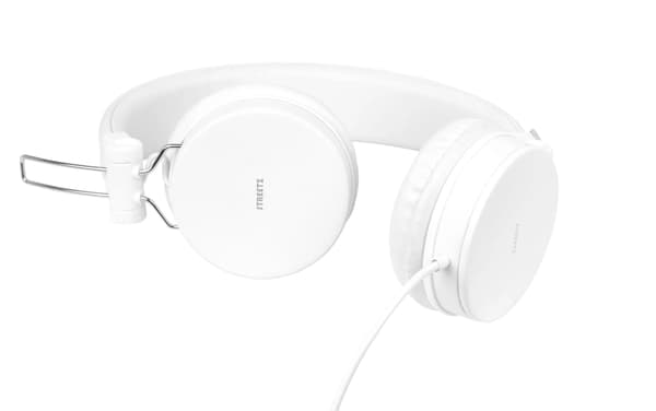STREETZ headset for smartphone, microphone, 1-button, 1,5m, white