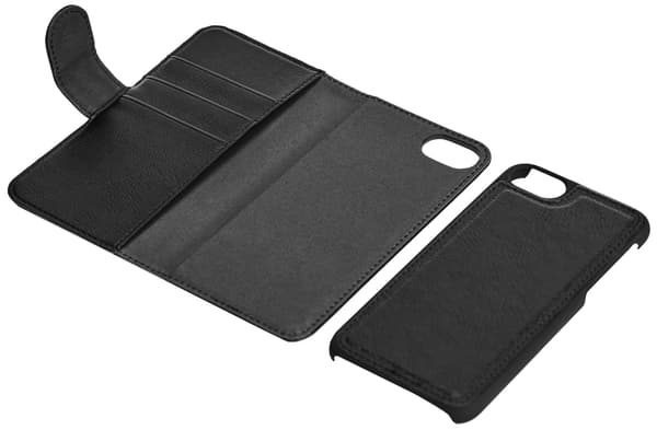 Essentials iPhone 6/7/8/SE (2020/2022) PU Wall Case, 3-kort, svart