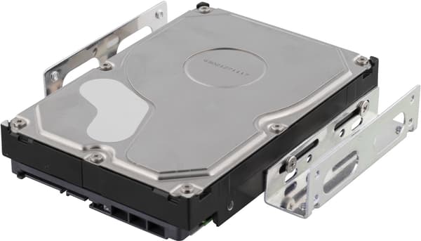 DELTACO monteringsvinkler til 3,5ˆ harddisk i 5,25ˆ