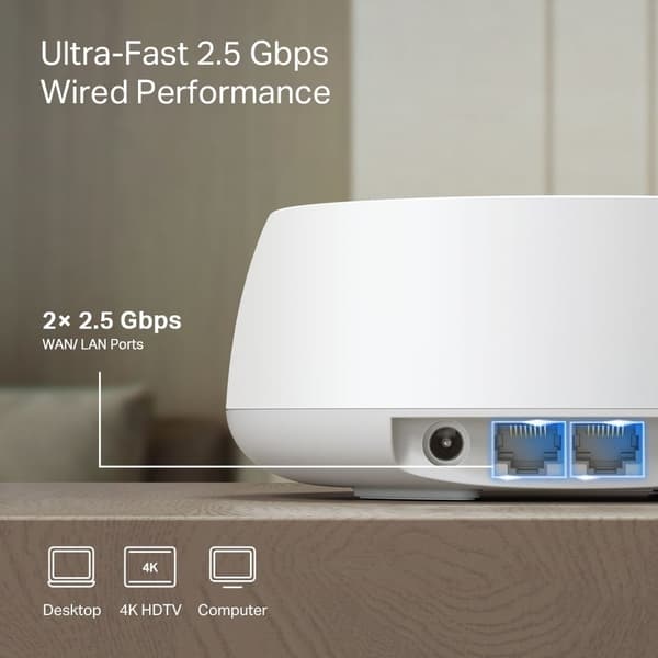 TP-Link Deco BE25 Dual-Band WiFi 7-mesh-system, 3-pak