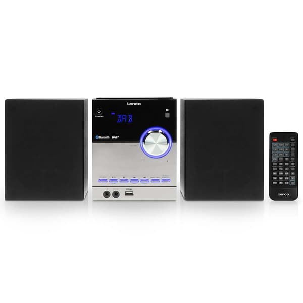 Lenco Micro-apparat med DAB+/FM/CD/Bluetooth® & USB-spiller - Svart