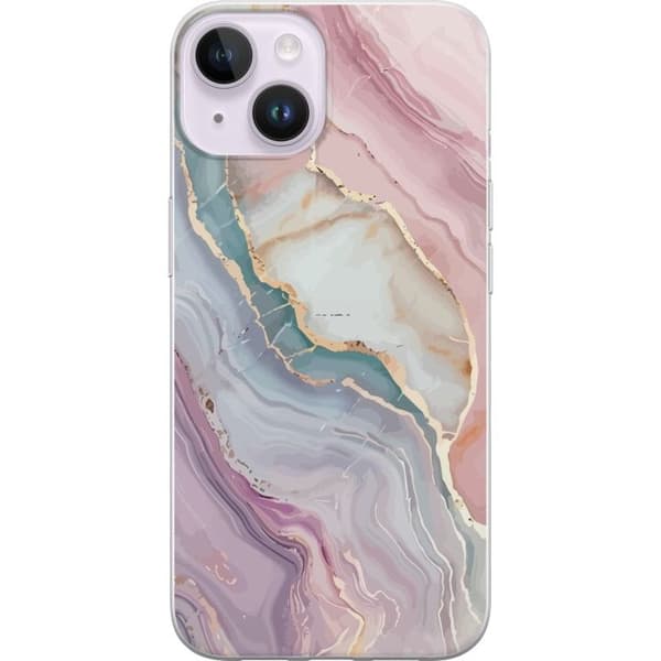 Mobilskal till Apple iPhone 15 Plus med Marmor motiv