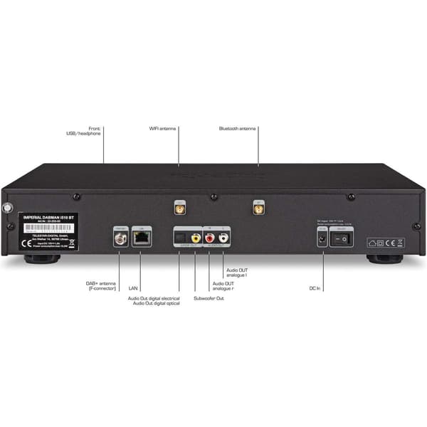 imperial DABMAN i510 BT Multifunktionsradio DAB+ / FM / Internet / Bluetooth Sort