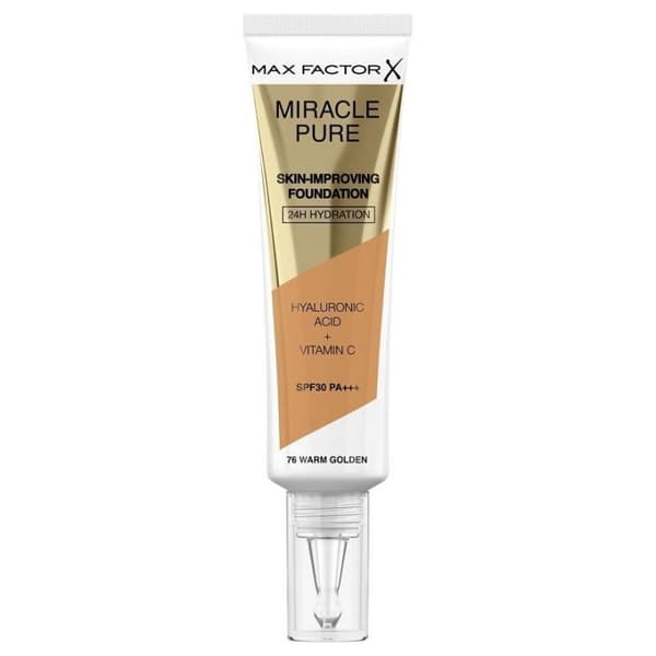Max Factor Miracle Pure Skin-Improving Foundation 76 Warm Golden 30ml