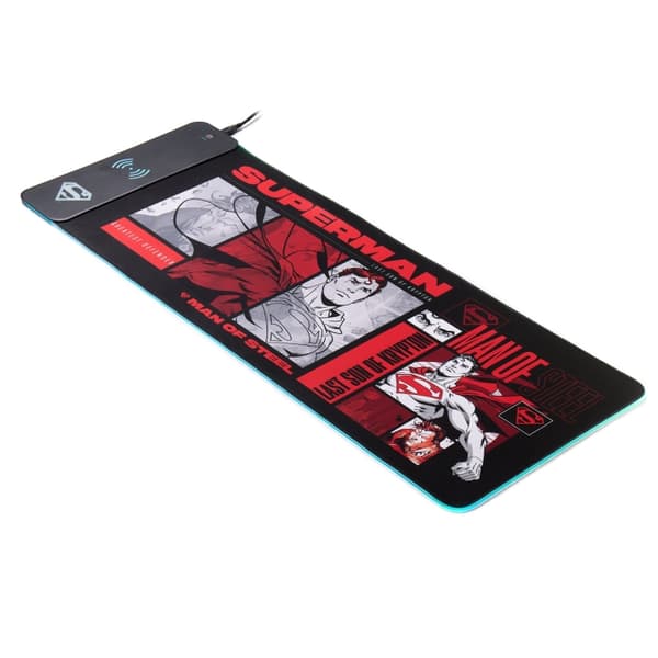 Numskull Superman - Overdimensjonert spillmatte og mobillader