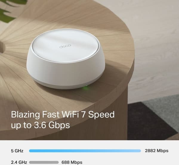 TP-Link Deco BE25 Dual-Band WiFi 7-mesh-system, 3-pack