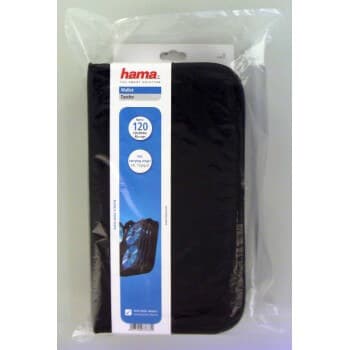 Hama CD/DVD/Blu-ray Wallet 120 Musta