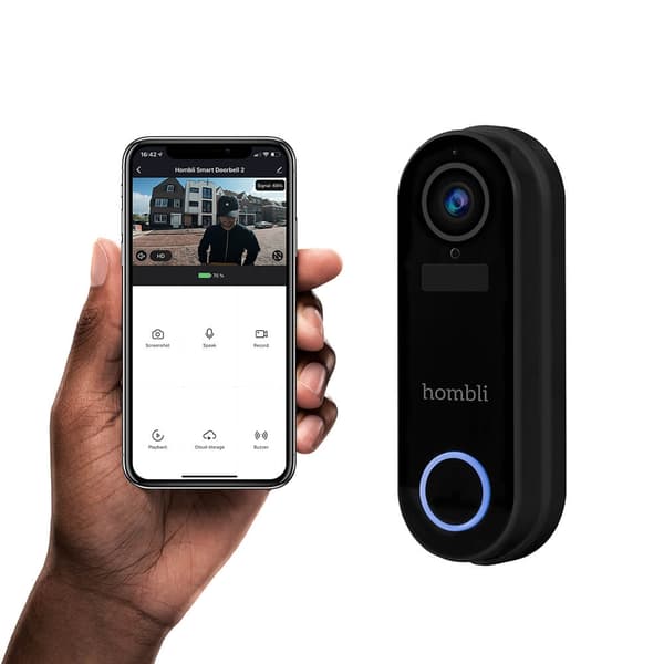 Hombli Smart Dørklokke Sett Svart