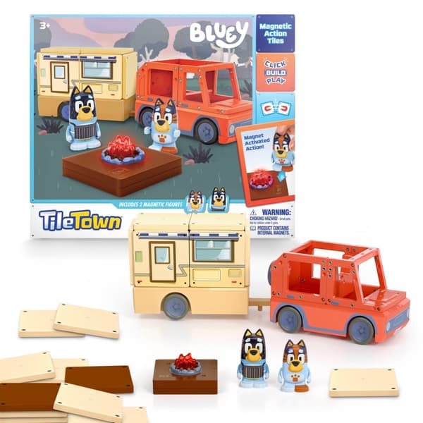 Bluey TILE TOWN – Bluey Camper-set (90340)