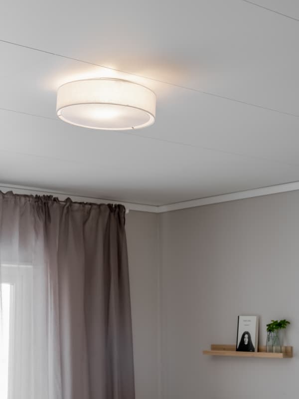 PR Home Plafond Sam 1883310 linne vit 33 cm PR Home
