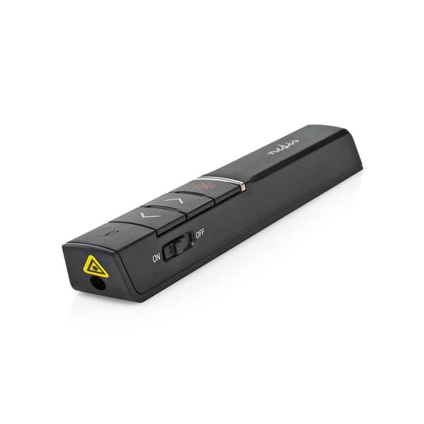 Nedis Præsentør | Laser pointer rækkevidde op til: 100 m | Trådløs rækkevidde op til: 30 m | Sort