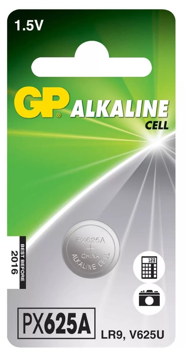 GP LR9 alkalinen kolikko, 1 pakkaus (B)