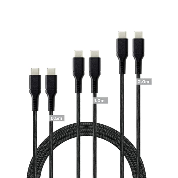 Speedlink USB-C till USB-C kabeluppsättning, svart