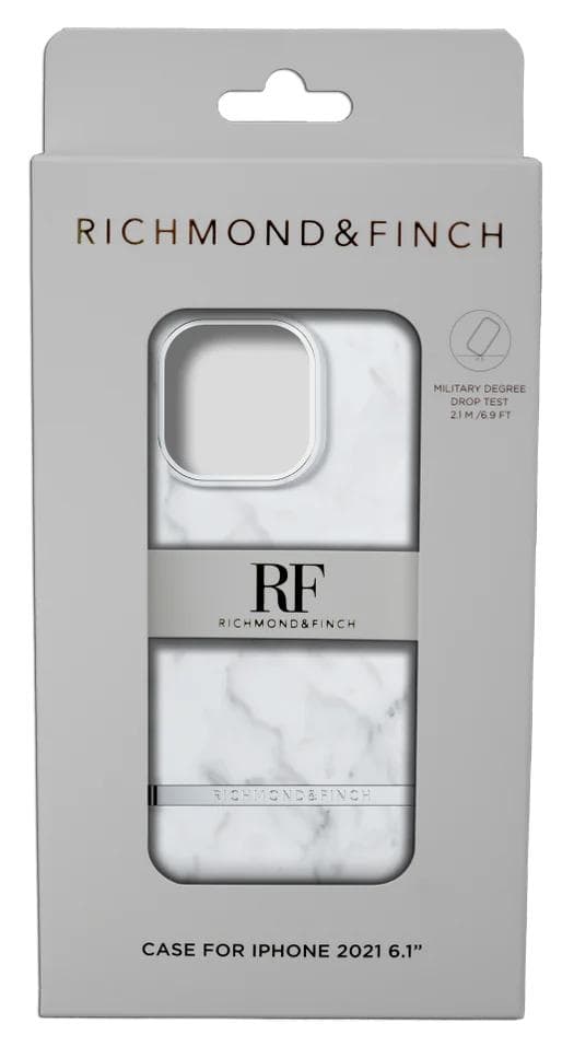 Richmond & Finch iPhone 13 Pro Freedom Case, White Marble