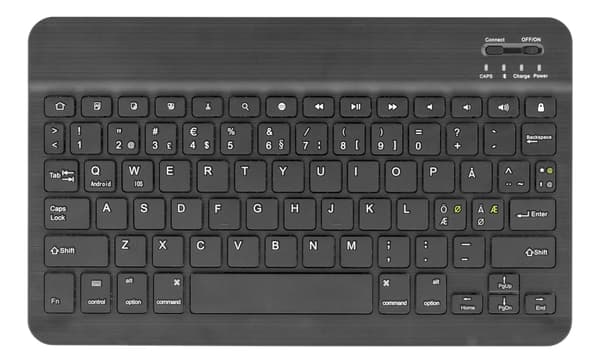 DELTACO Fodral og Bluetooth tastatur til 10" Tablets, sort