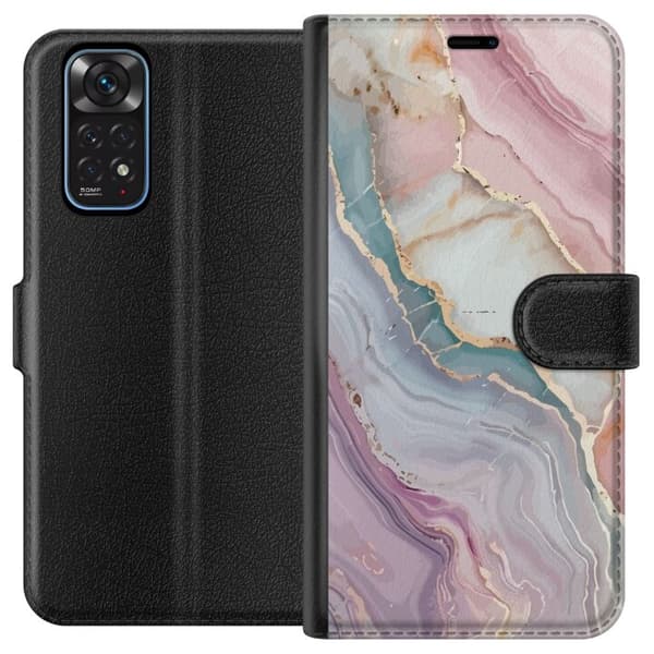 Tegnebogsetui til Xiaomi Redmi Note 11 med Marmor motiv