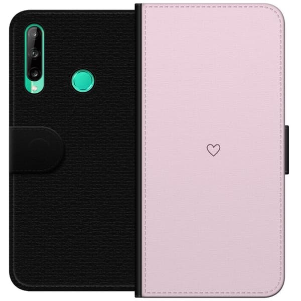 Tegnebogsetui til Huawei P40 lite E med Hjerte motiv