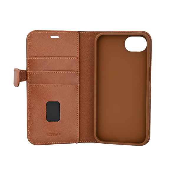 Buffalo Wallet 2i1 3 Kort Brun - iPhone 16e/17e