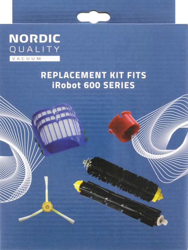Nordic Quality Ersättningskit, passar iRobot 600 serien