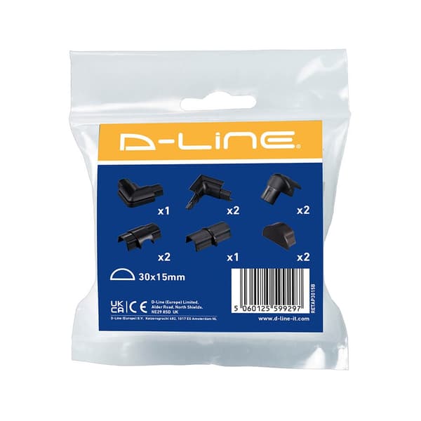 D-LINE Tillbehörssats  30x15 Svart