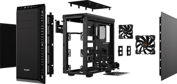 Be Quiet! Pure Base 600 ATX-chassi, svart