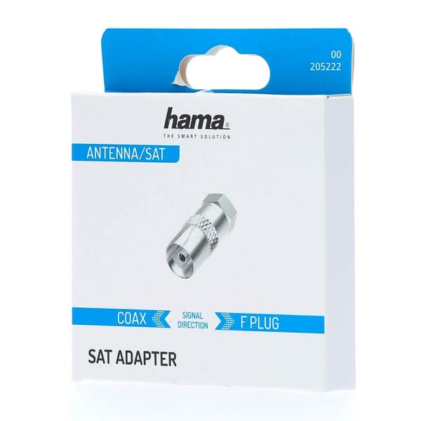 Hama Satellite Receiver Adapter F-Plug - Coax Socket