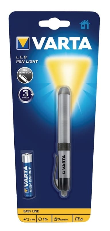 Varta LED Taskulamppu 3 lm Hopea