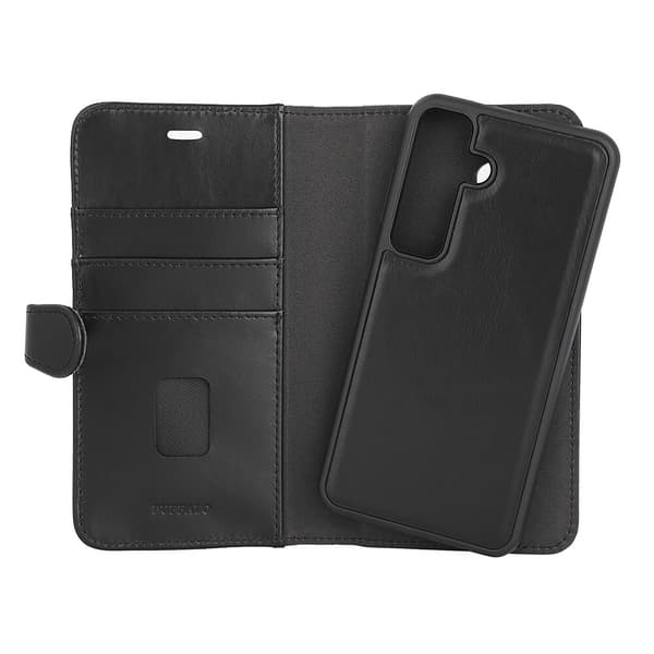 Buffalo Wallet Læder 2-i-1 Sort - Samsung S24 5G