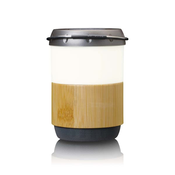 Lenco Lykta med inbyggd Bluetooth®-högtalare Bamboo