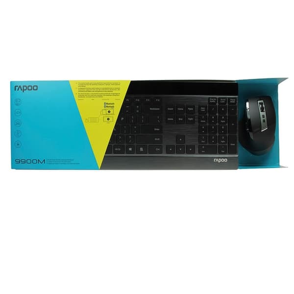 Rapoo Tastatur/Mus Sæt 9900M Trådløst Multi-Mode Sort