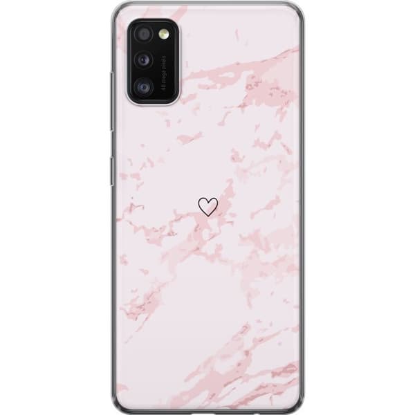 Mobildeksel til Samsung Galaxy A41 med Rosa Hjerte motiv