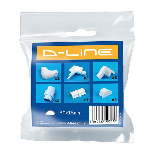 D-LINE Tillbehörssats 30x15 Vit