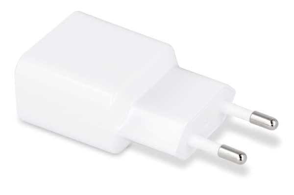 Maxlife USB-hurtigoplader + USB-C-kabel, hvid (2,1A)