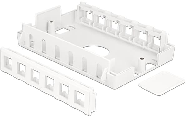 DeLOCK Keystone låda, 12 portar, plast