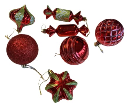 Juletræskugler, 32-pack