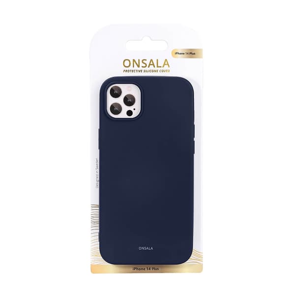 Onsala Backcover Silicone iPhone 14 Plus 6,7" Dark Blue