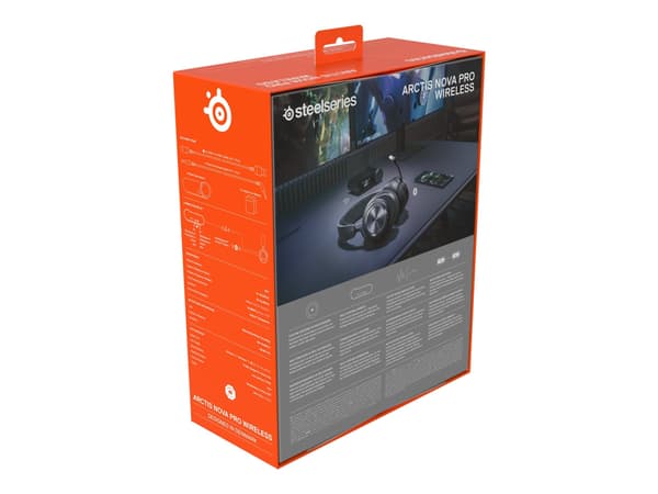 SteelSeries Arctis Nova Pro Wireless - Trådlöst Gamingheadset, Svart