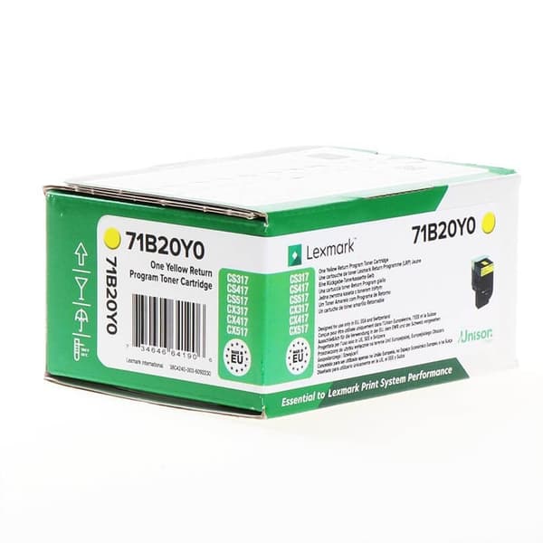 Lexmark Toner 71B20Y0 Keltainen Return