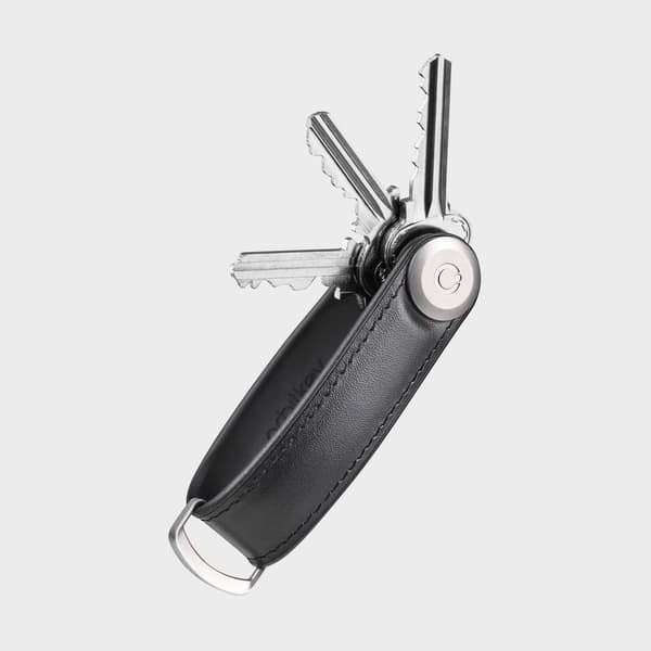 Orbitkey Nøgleholder i hybridlæder - sort