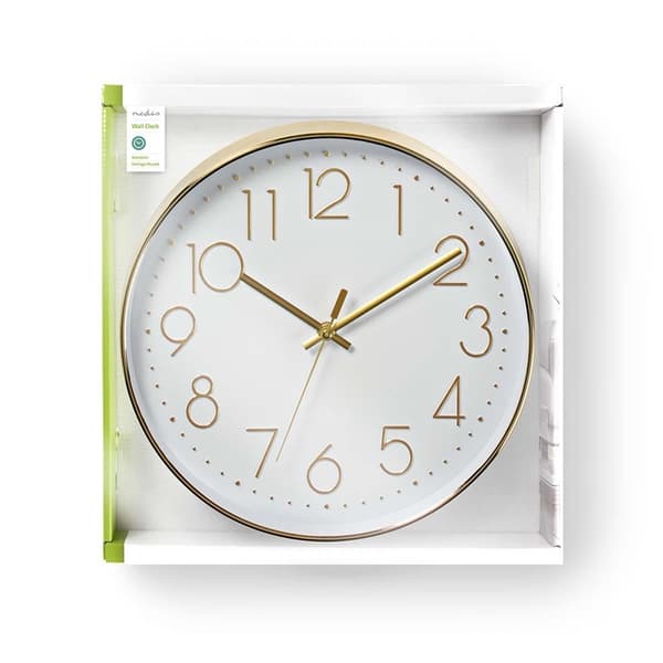 Nedis Veggur | Diameter: 300 mm | Plast | Gull / Hvit