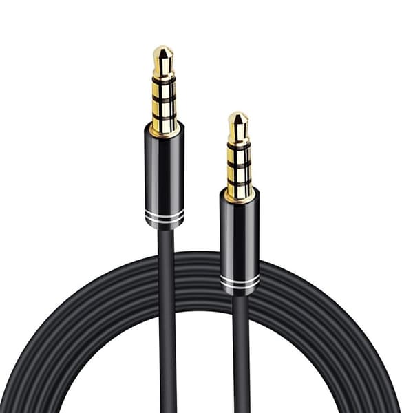 NORDIQZENZ AUX-kabel 3,5 mm, 1,5 m, sort