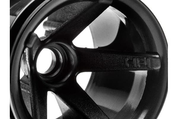 HPI Super Star Mt Wheels Front (Black/2.2In/2Pcs)