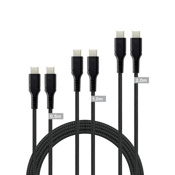 Speedlink USB-C till USB-C kabeluppsättning, svart