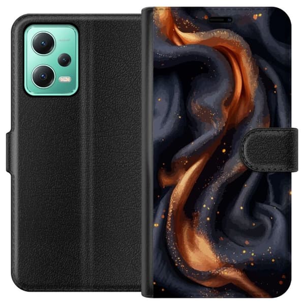 Plånboksfodral till Xiaomi Redmi Note 12 med Eldigt silke motiv
