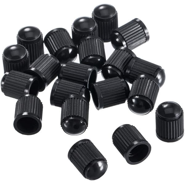 Ventilhattar 100-pack, Plast, Svart