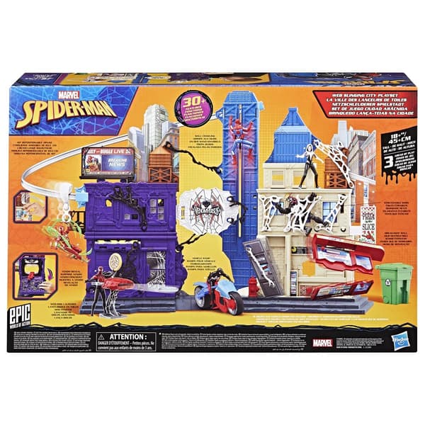Marvel Legesæt Spider-Man 4 Inch Venomversus Web City