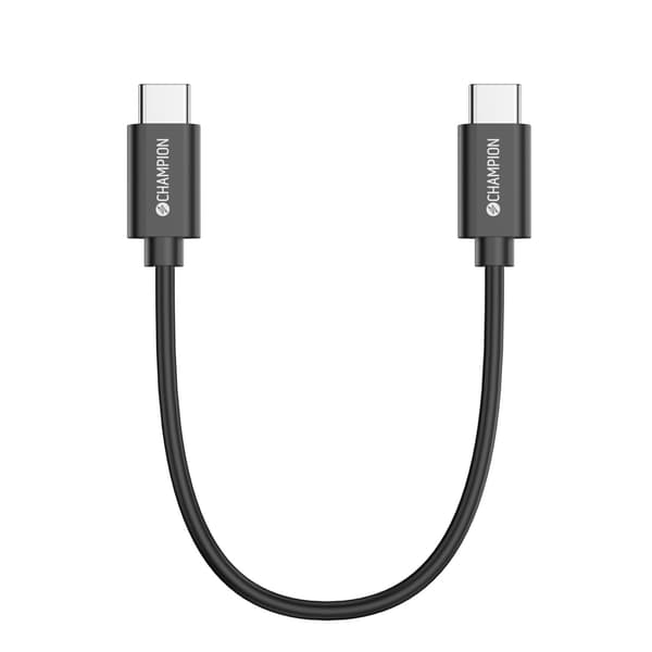 Champion USB-C Kabel 30cm Svart