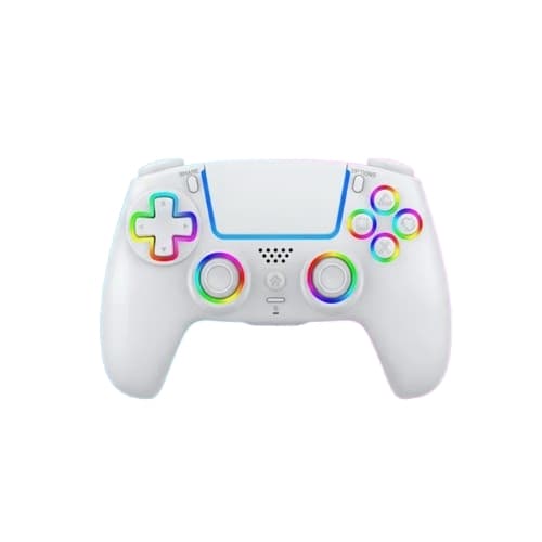 Deep Explorer Trådløs RGB Pro-controller – PS5 (hvid)